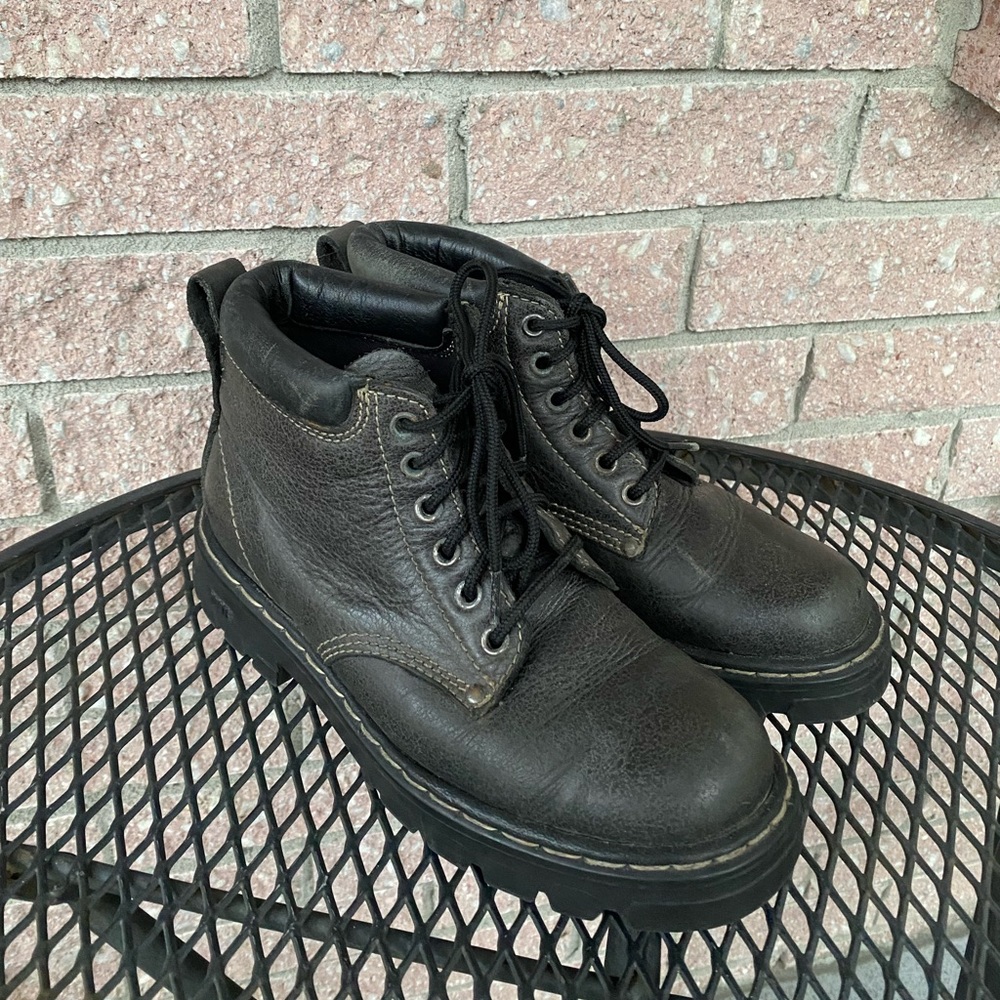 Black Roots Ankle Boots US W 7.5